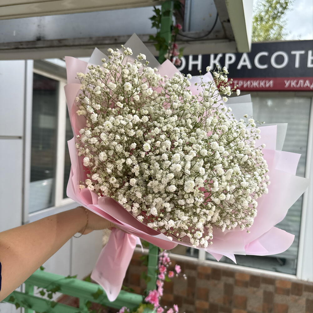 Букет из белых гипсофил (s)