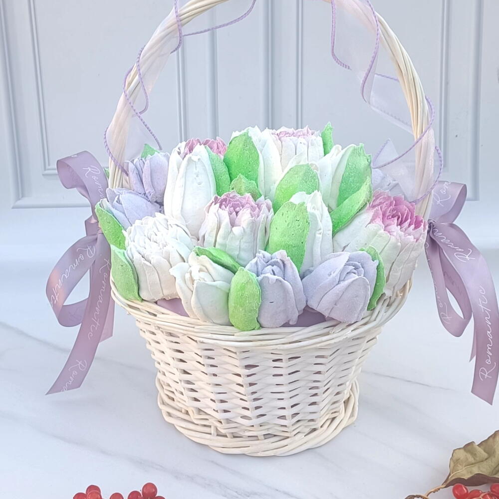 Зефир в корзине из лозы