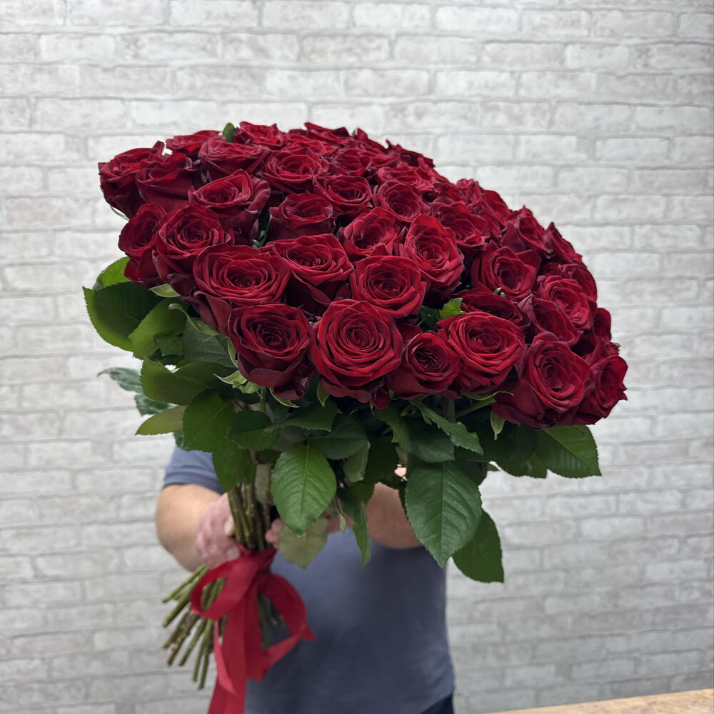 Красные розы 70см 🌹🌹