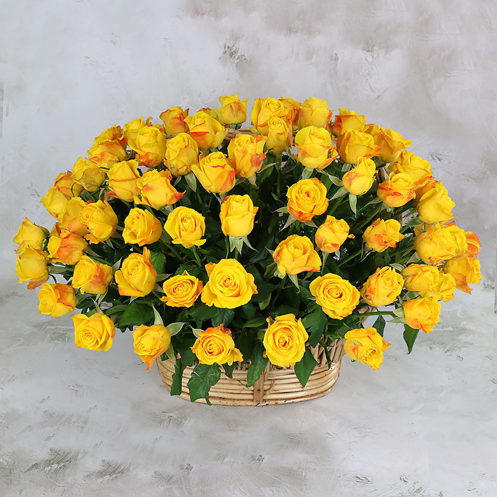 Букет желтых роз