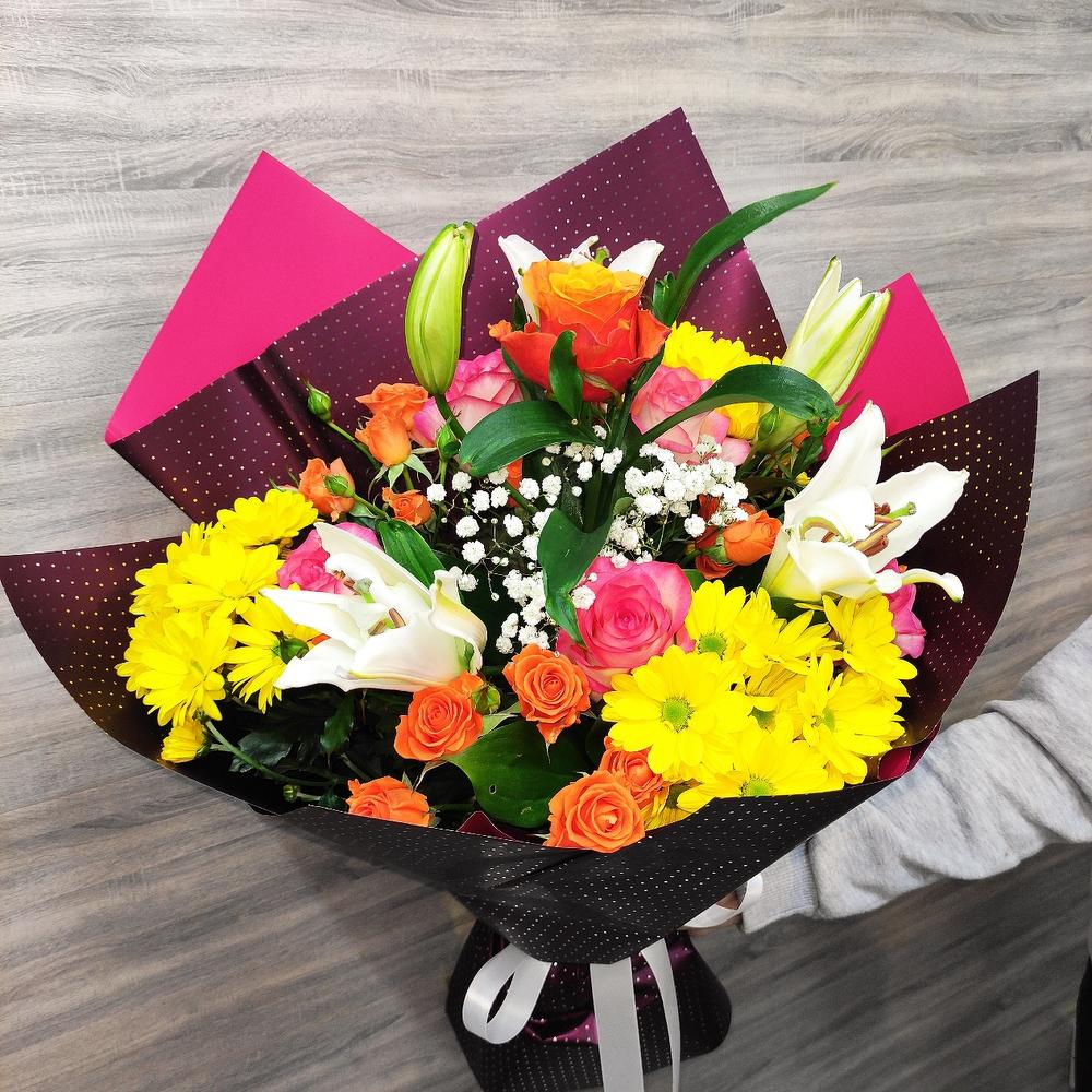 ✅ Букет лилий и роз💐