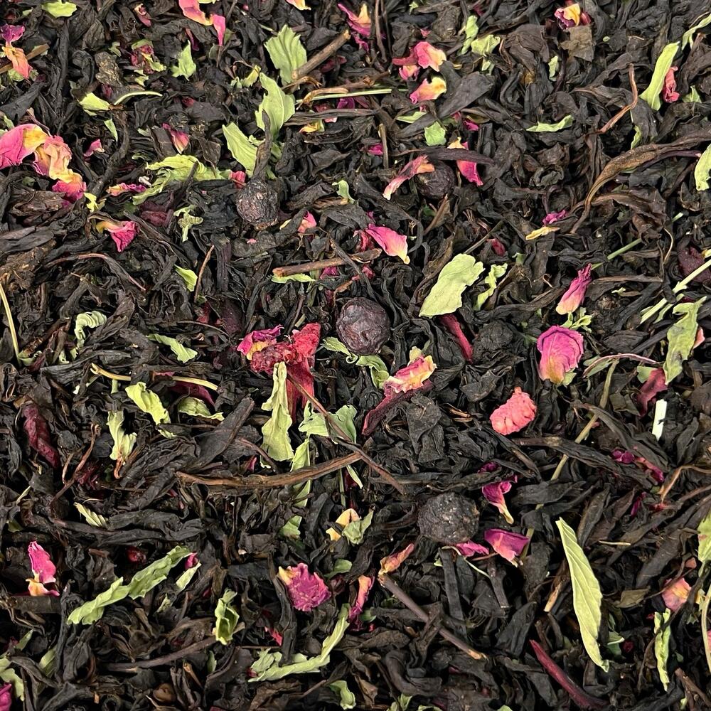 Чёрный чай «Малина мята» M