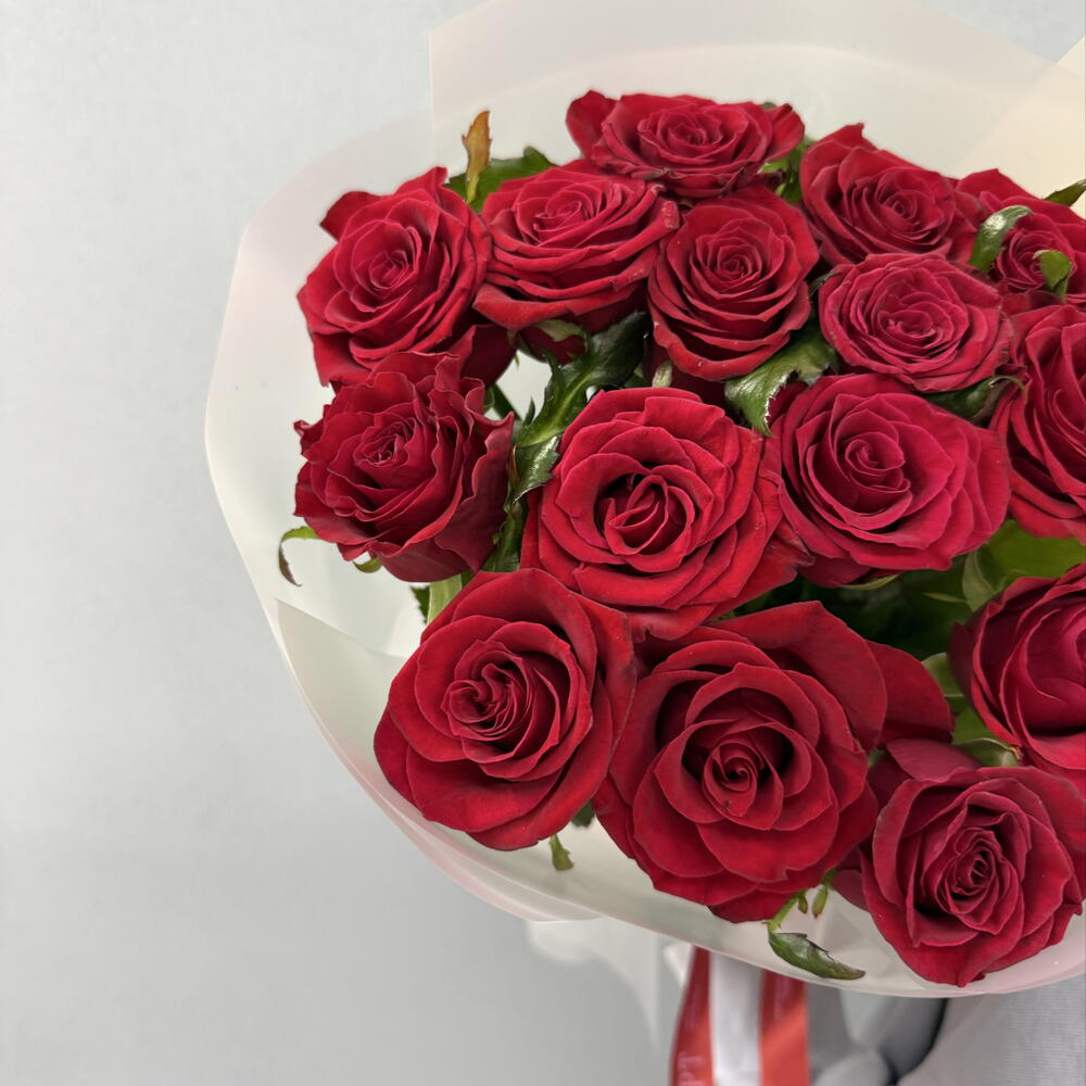 ❗️АКЦИЯ ❗️Королевские розы красные ( Престиж 15шт  )