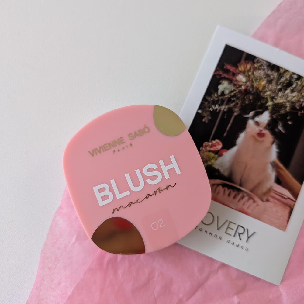 Сборный букет "Алые паруса" + подарок от Vivienne Sabo — румяна MACARON
