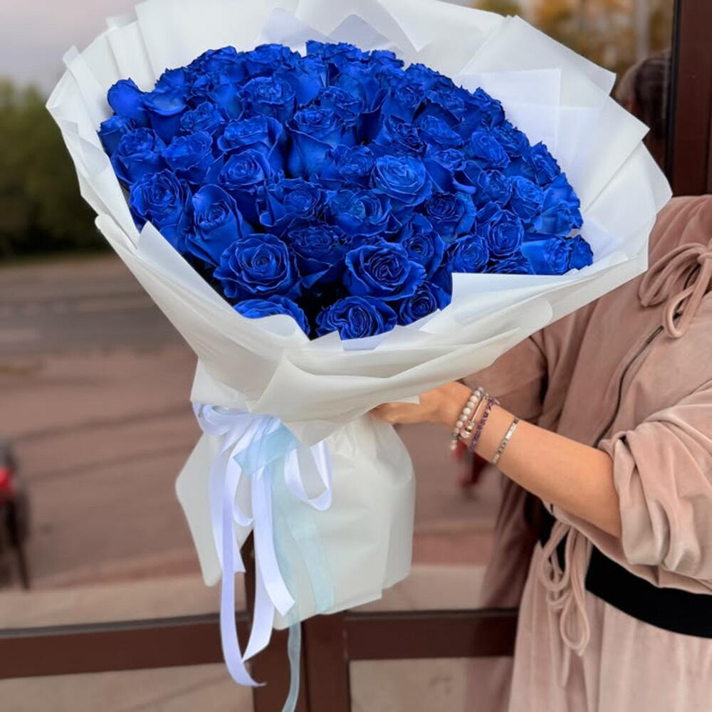 Букет "Любовь и Верность" из синей розы