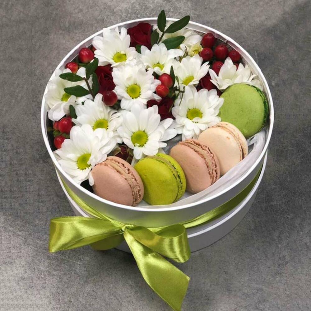 Купить Коробку С Цветами И Конфетами