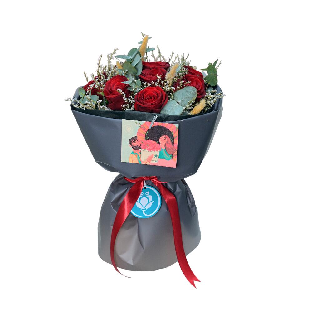 Красный букет, Flowers & Gifts Yerevan, Armenia, buy at a price of