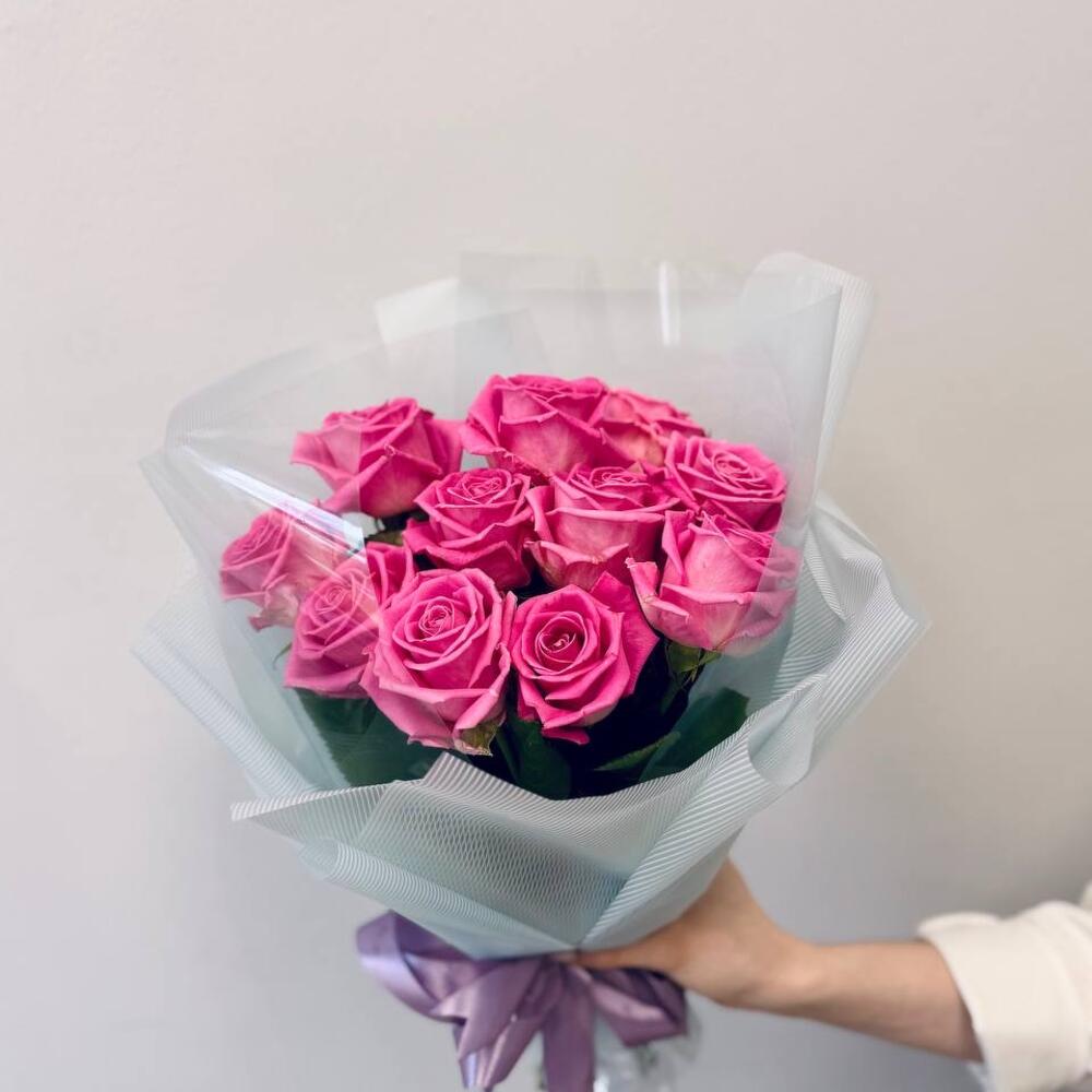 Розовые розы 11