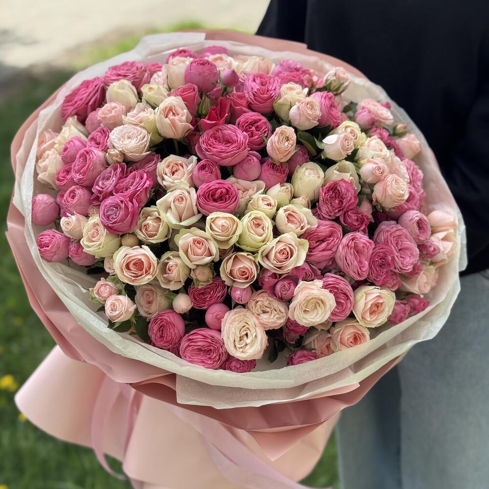 51 ветка кустовой розы