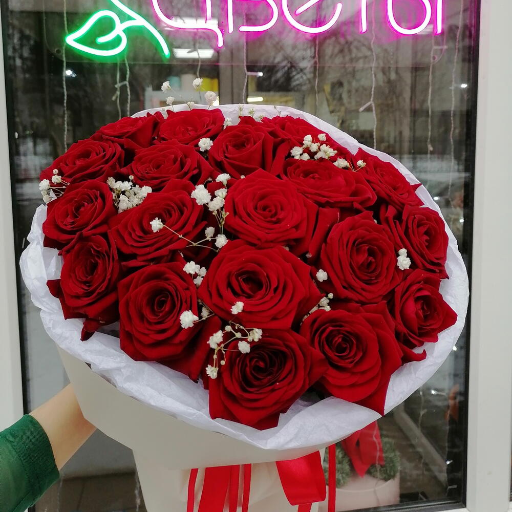 Букет из красных роз️️🎀