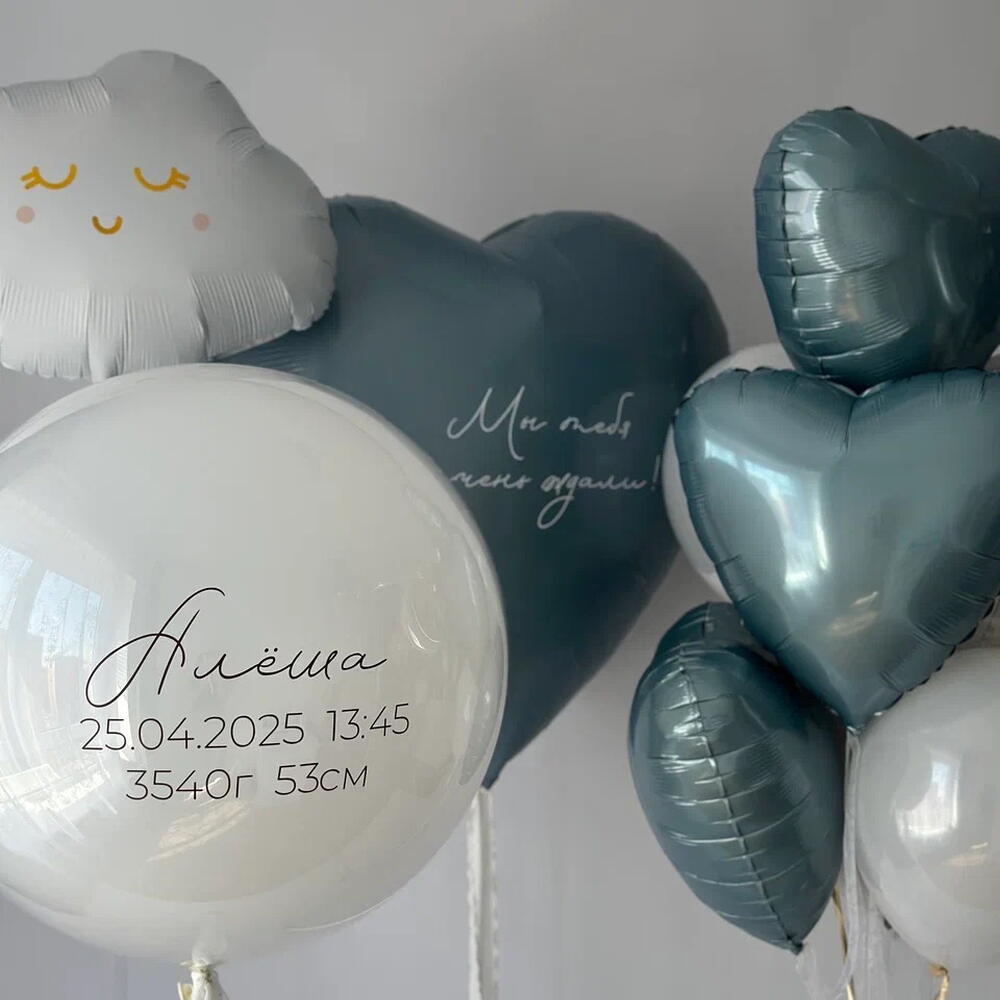 Шары на выписку мальчика