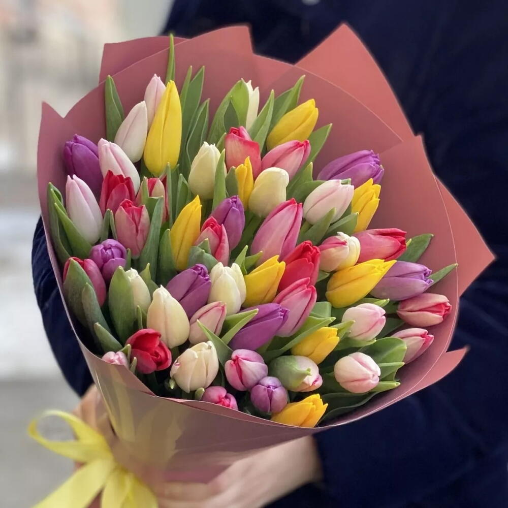 51 тюльпан 🌷 Букет тюльпанов