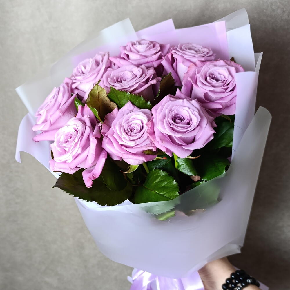 💜розы сиреневые