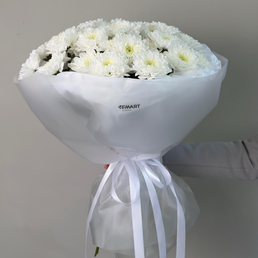 Букет из 9 кустовых хризантем