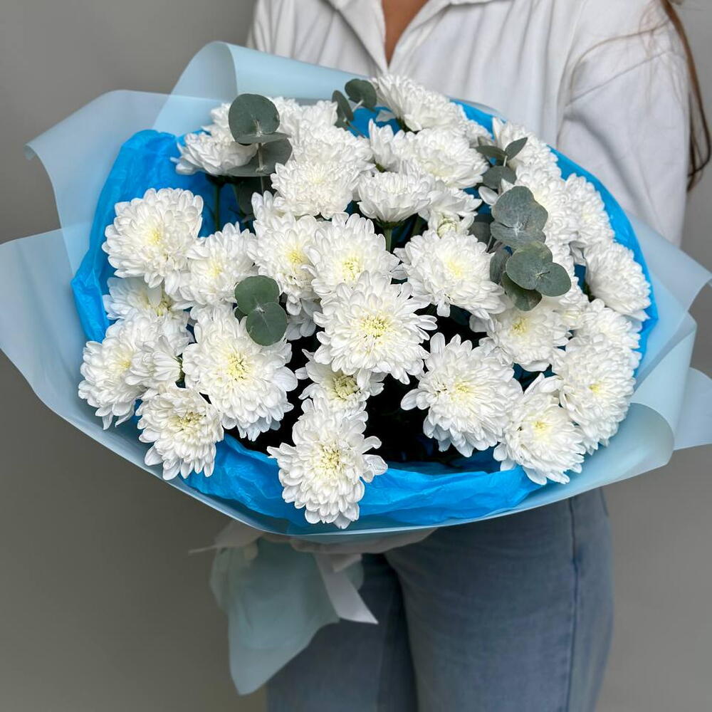 Хризантема с эвкалиптом В080751
