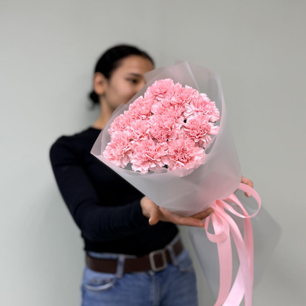 « Монобукет из  стойких диантусов в матовой упаковке» 🎀
