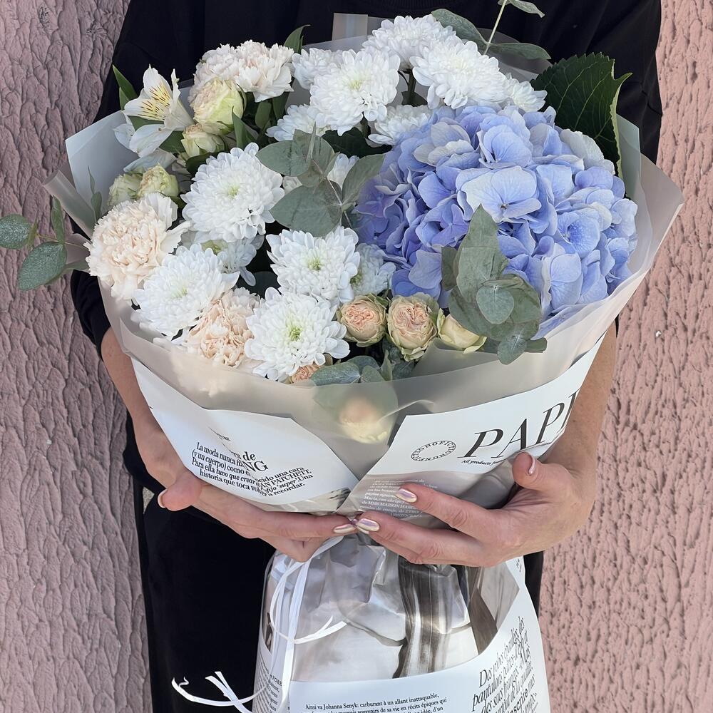 Голубая нежная гортензия 💙