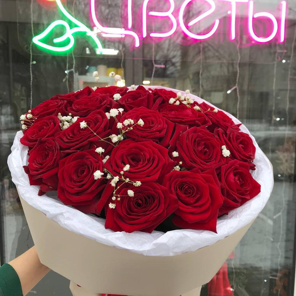Букет из красных роз️️🎀