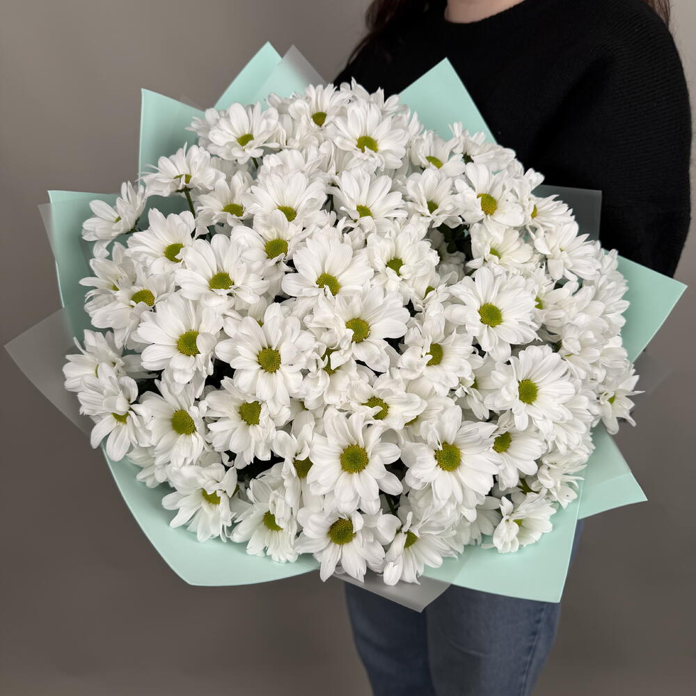 Букет из 15 хризантем