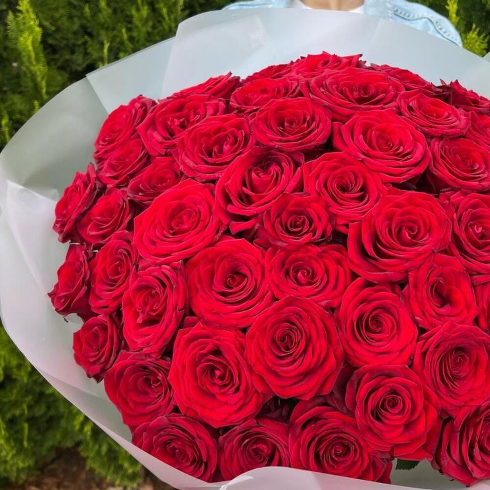 Букет из 51 красной розы