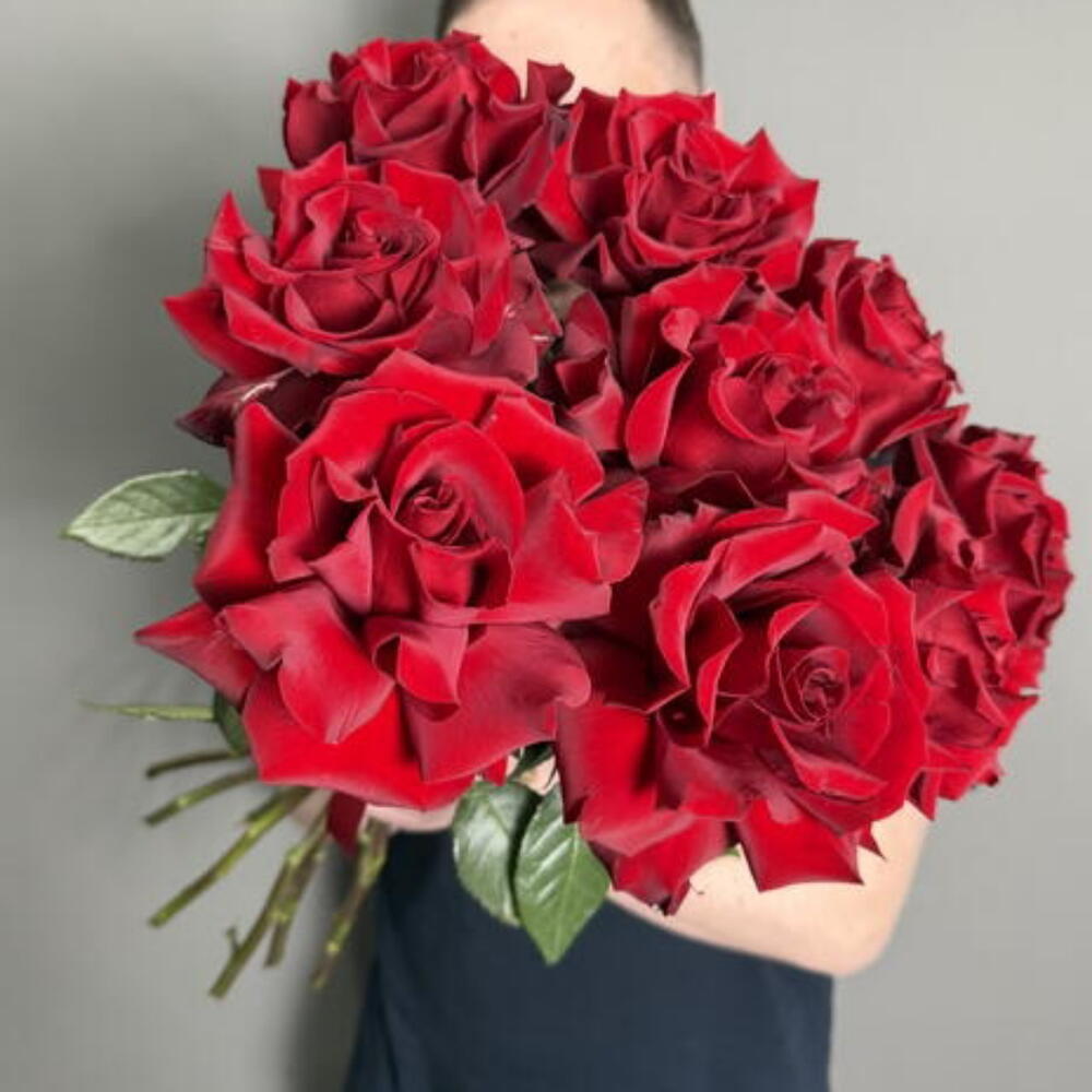 Моно букет из 7 французских красных роз 🥰