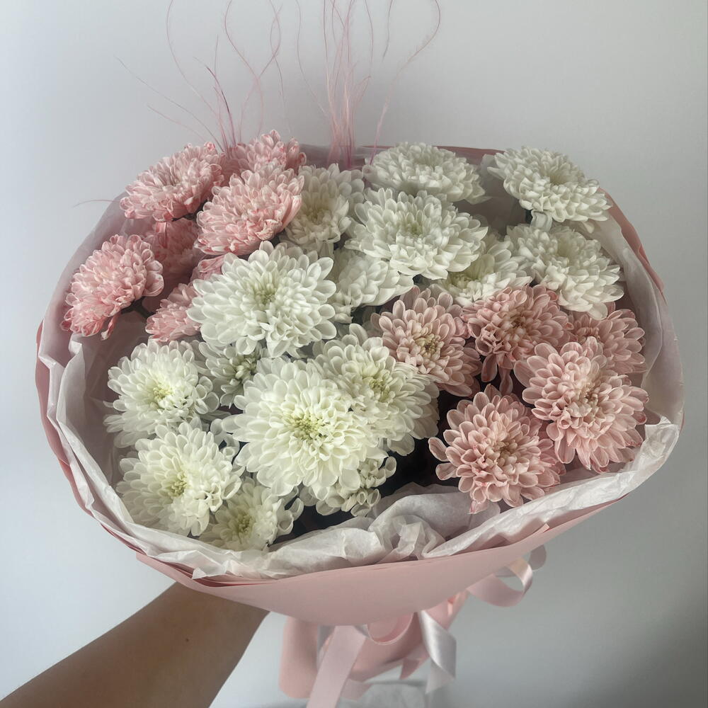 Кустова хризантема Алтай и ковыль,доставка в г.Воронеж