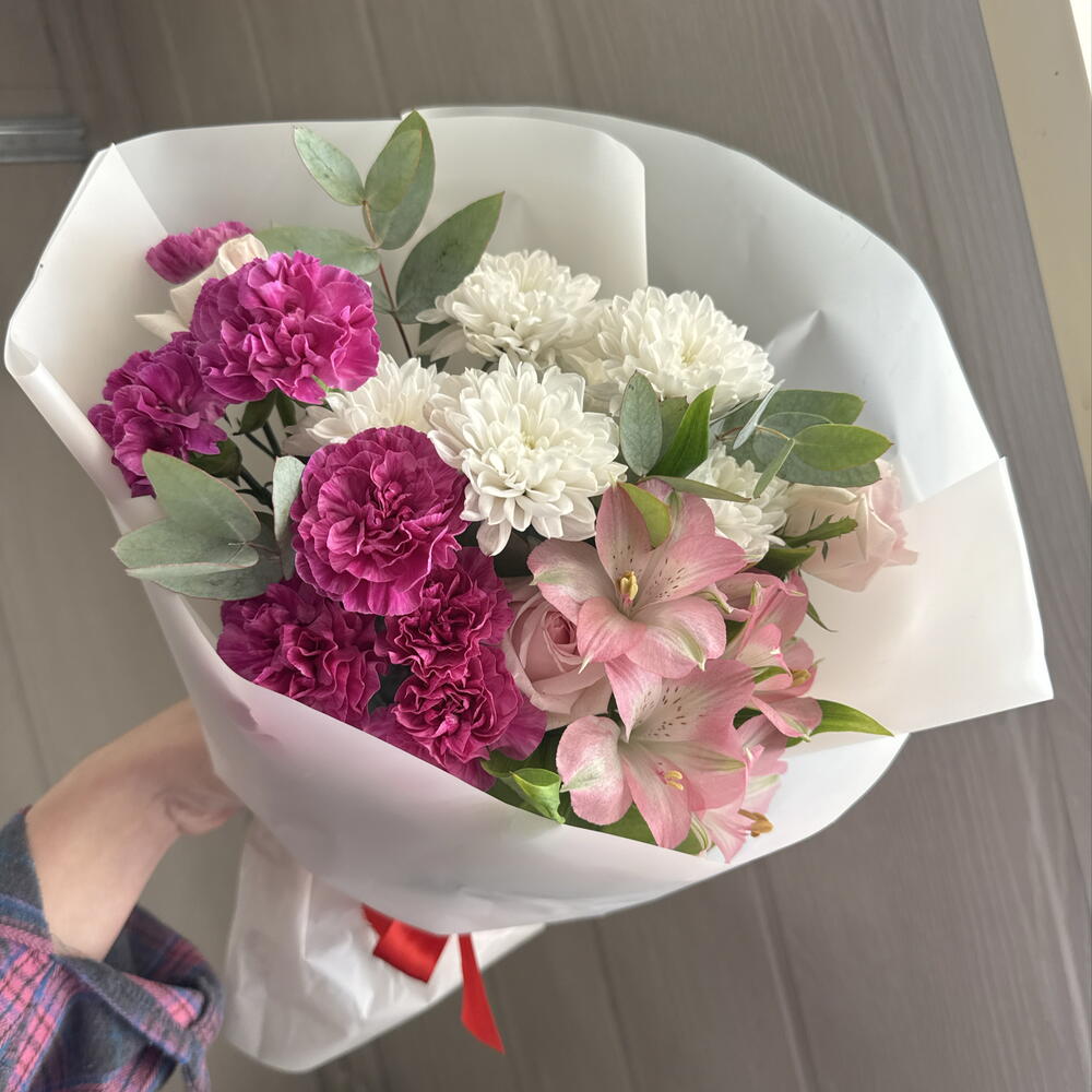 Красотке💜🎀букет сборный