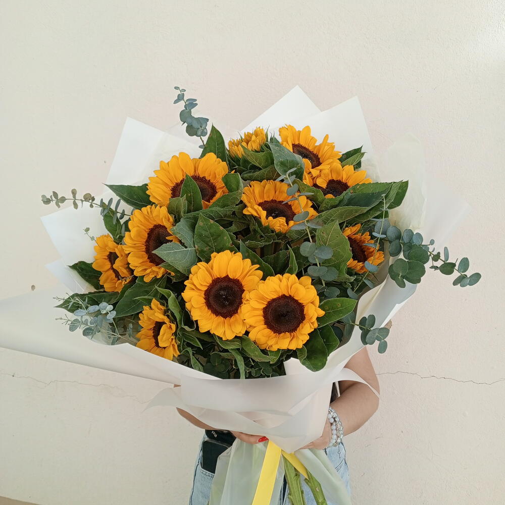 Солнечный букет из подсолнухов🌼