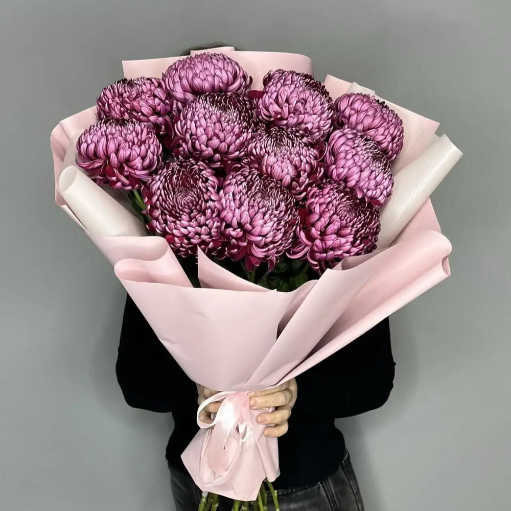 Моно букет.Хризантема Крымская бигуди🌸