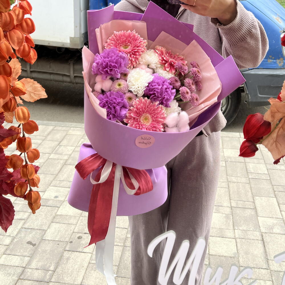 Букет с герберами 🌸
