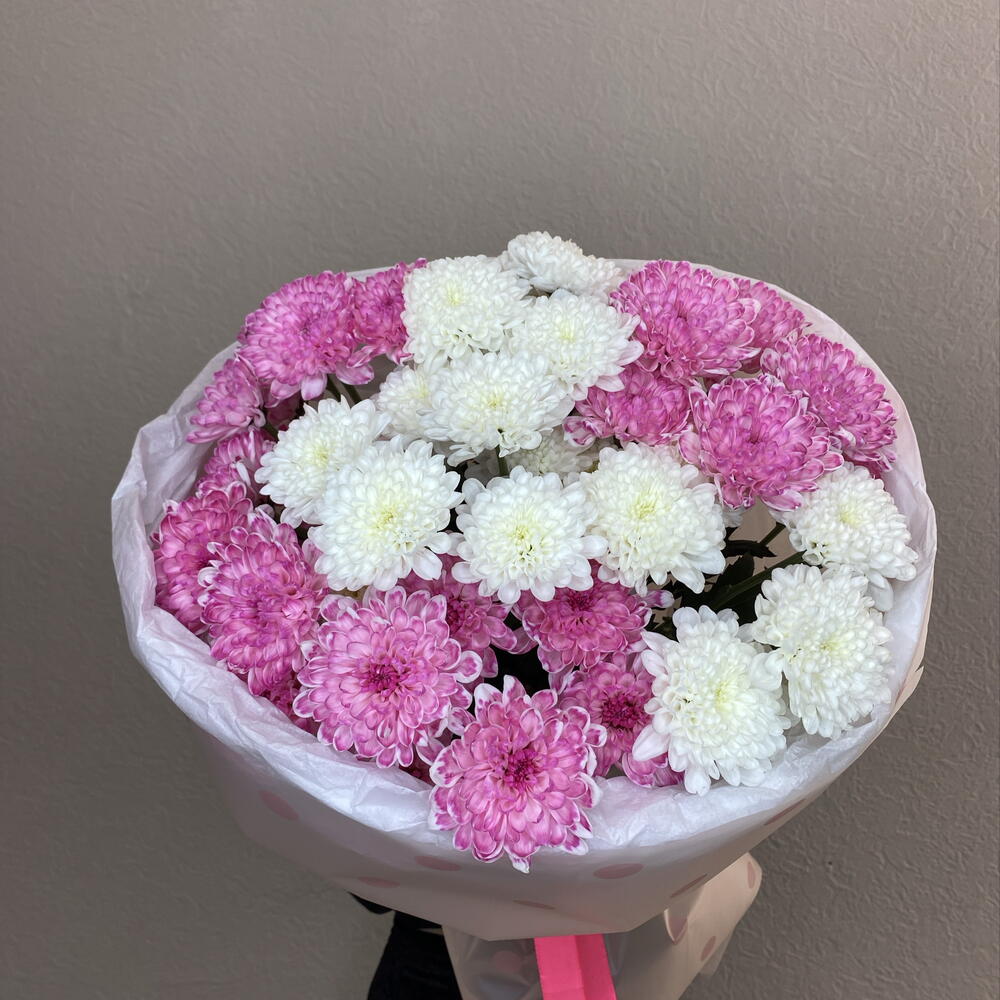 Малышка 💖Монобукет из кустовой хризантемы
