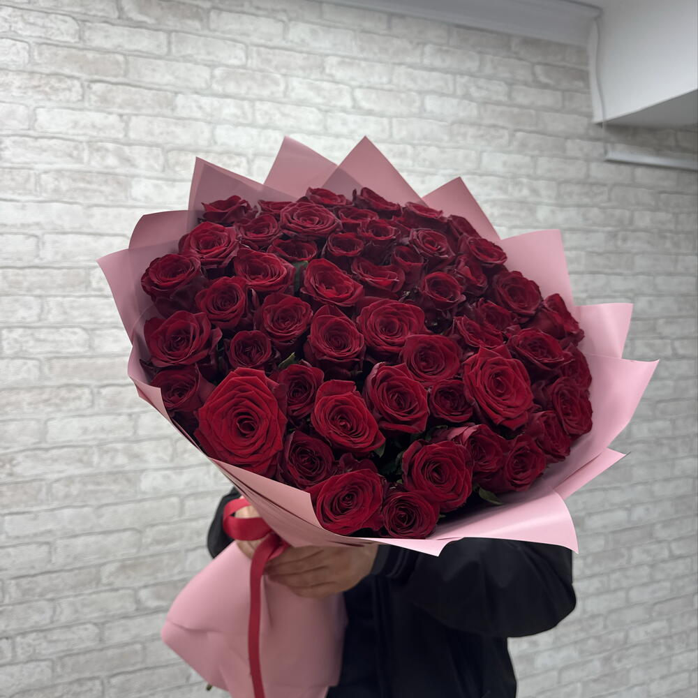 Красные розы 🌹🌹🌹60см