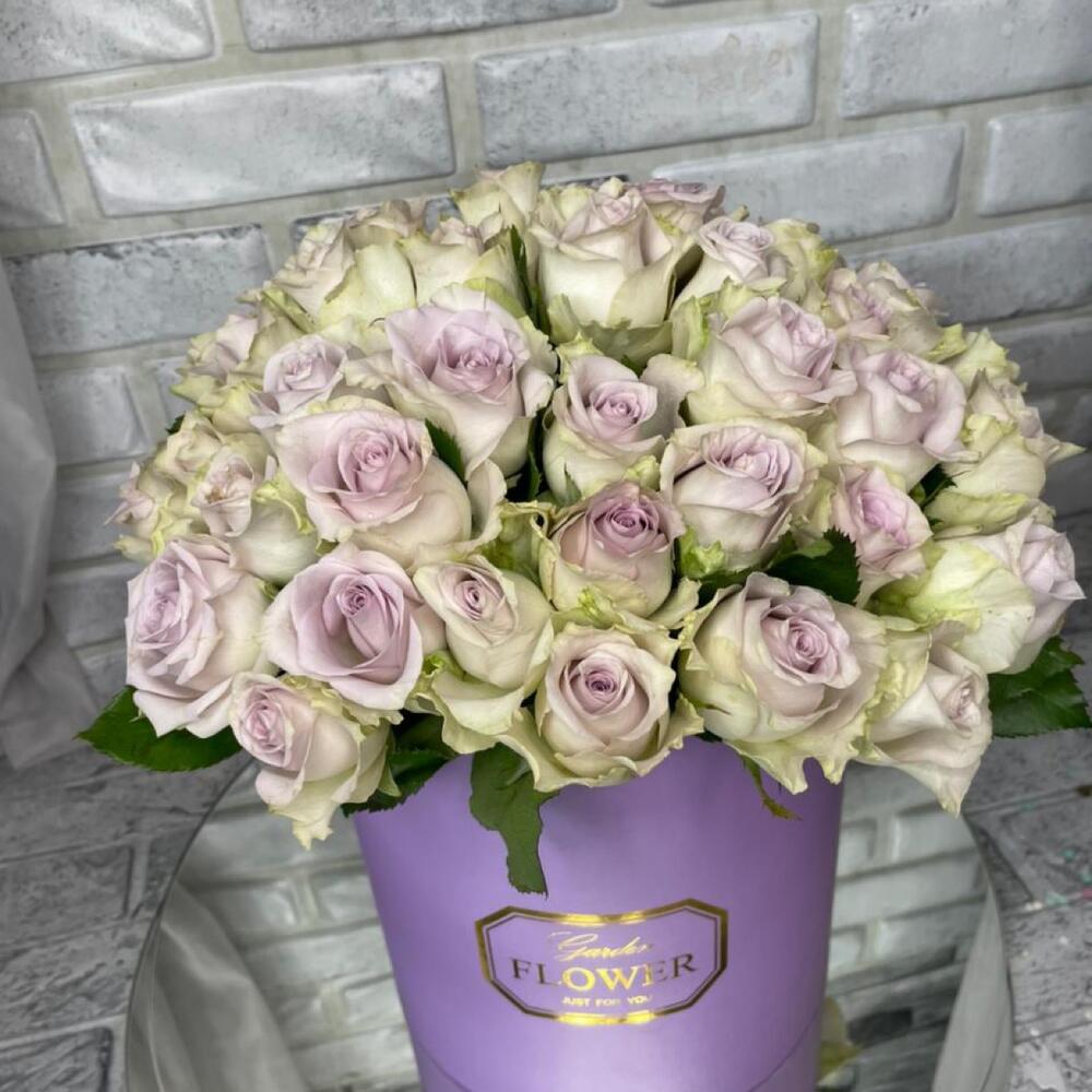 51 роза в коробке