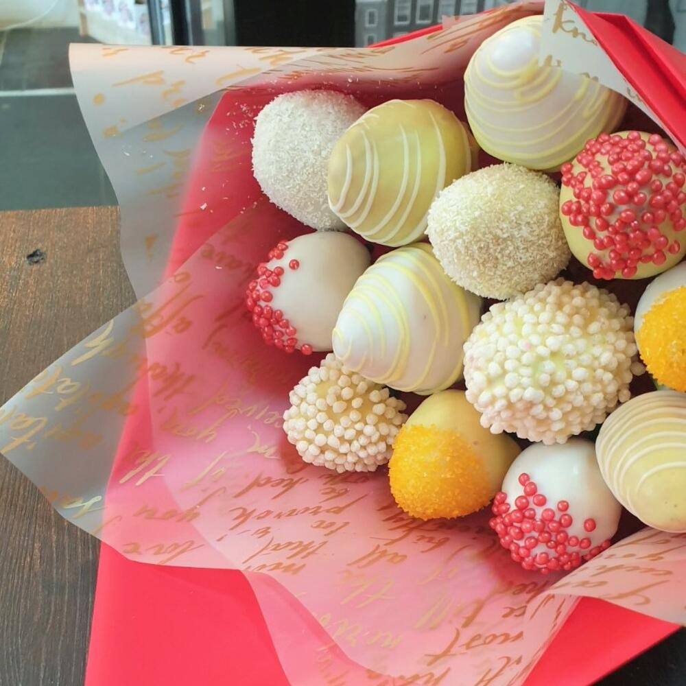 Strawberry bouquet "Strawberry cheesecake"