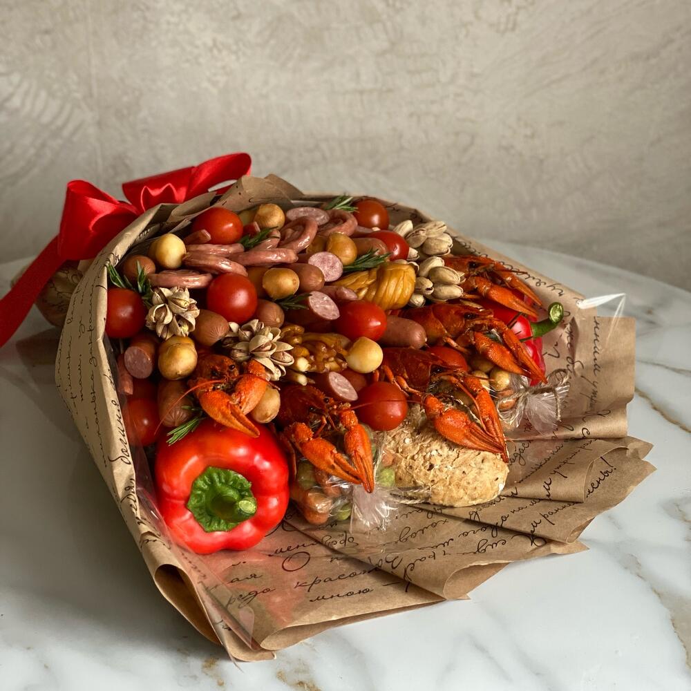 Мужской букет с перцем