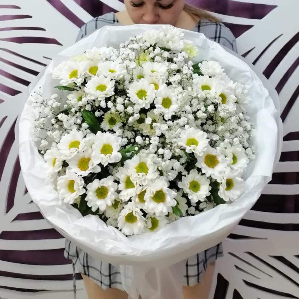 Букет из хризантем Сантини