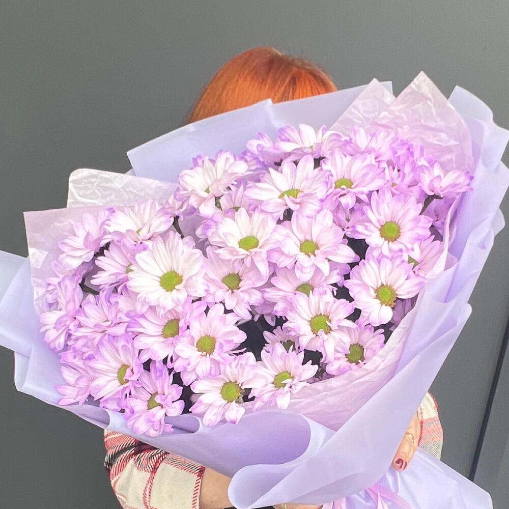Букет из хризантем 💜
