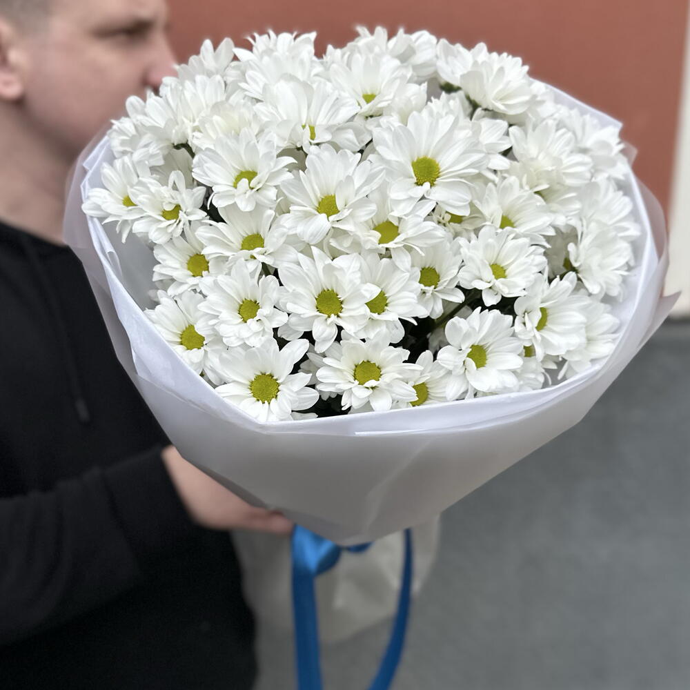 ~ 101 белая ромашка (9 веточек)