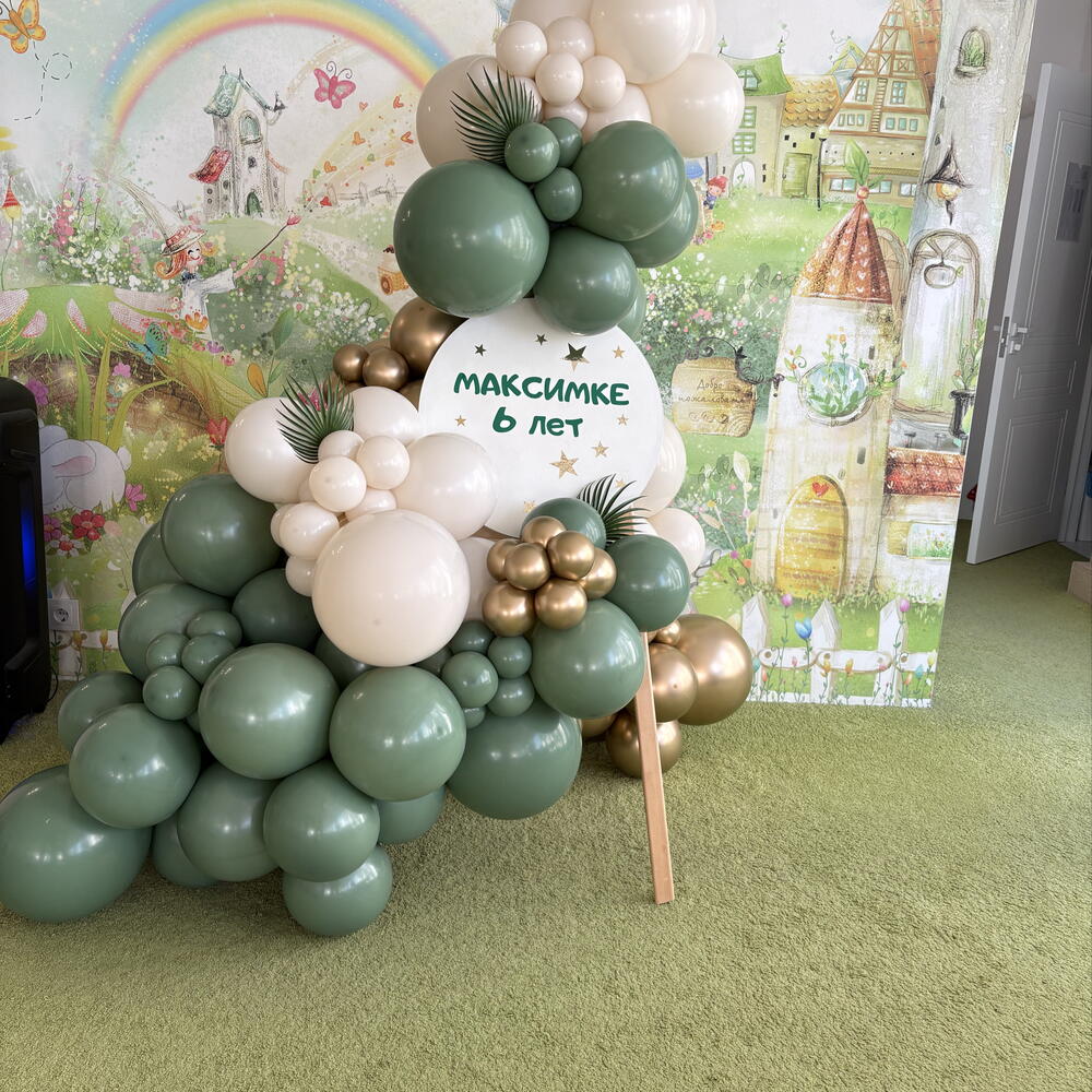 Оформление фотозоны на детский праздник шарами