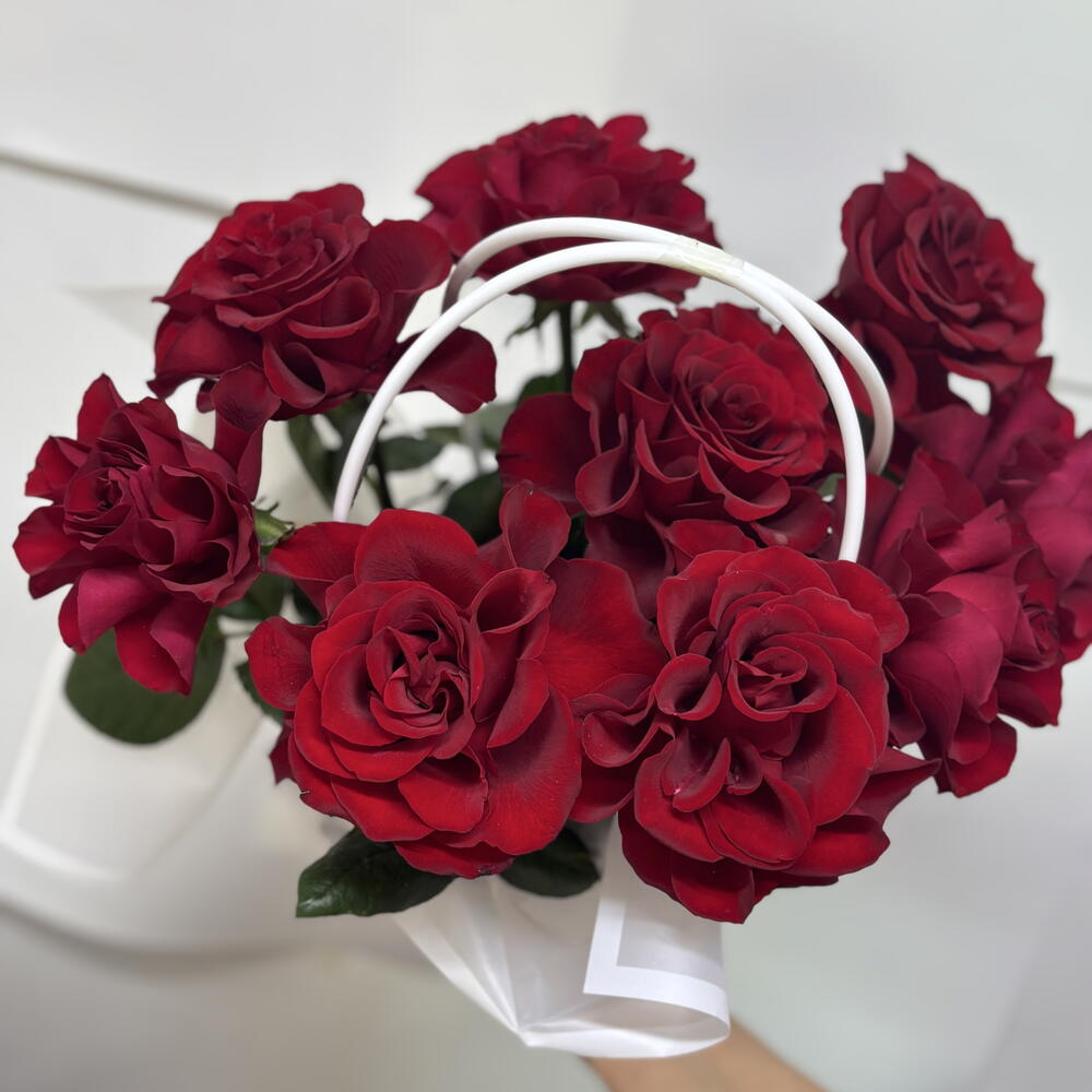 Roses in a basket