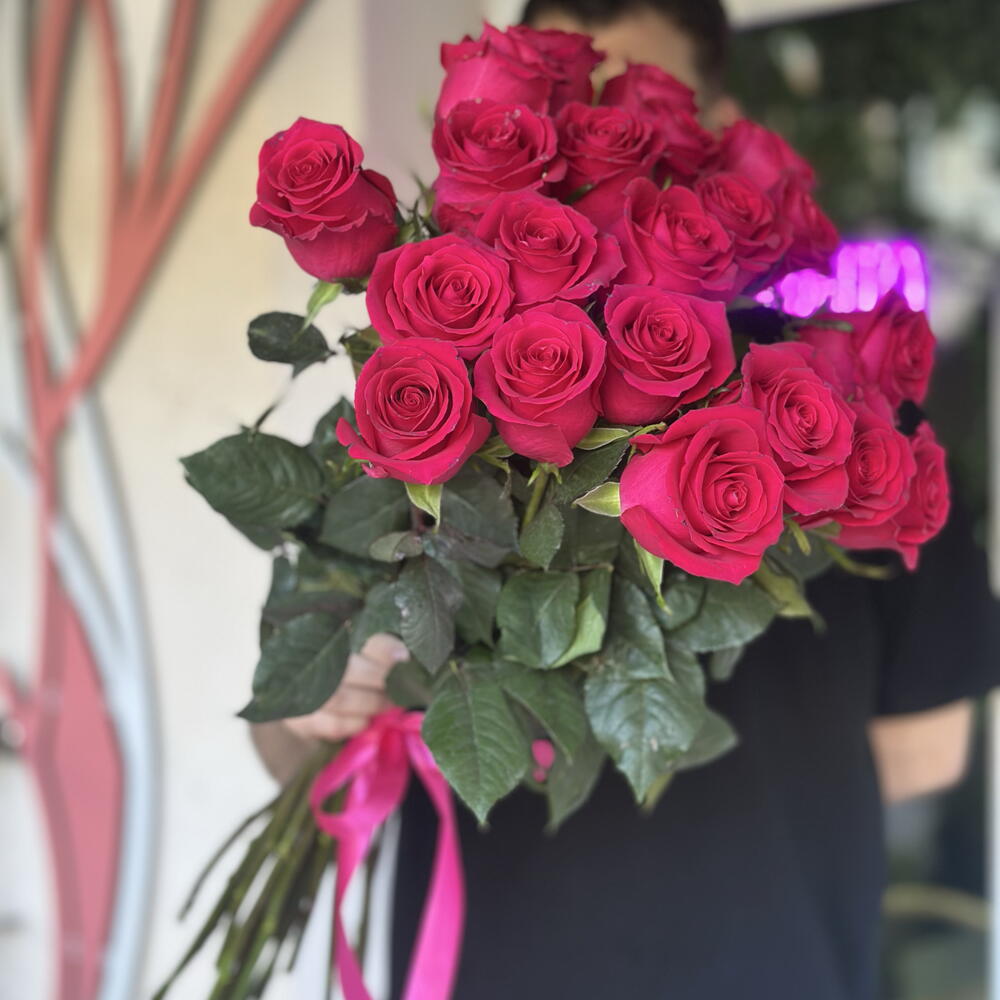 Букет из 21 розы Готча 🌹