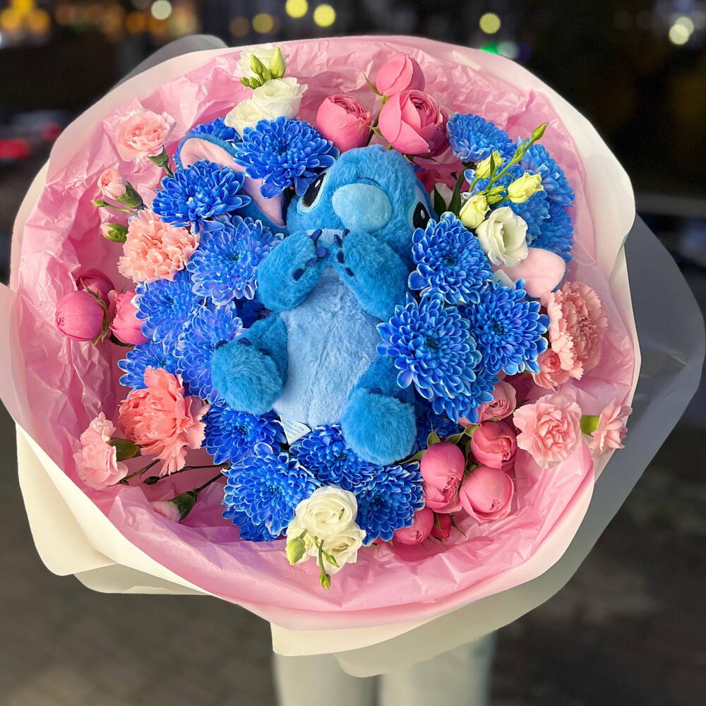 Тренд сезона букет Стич🥰