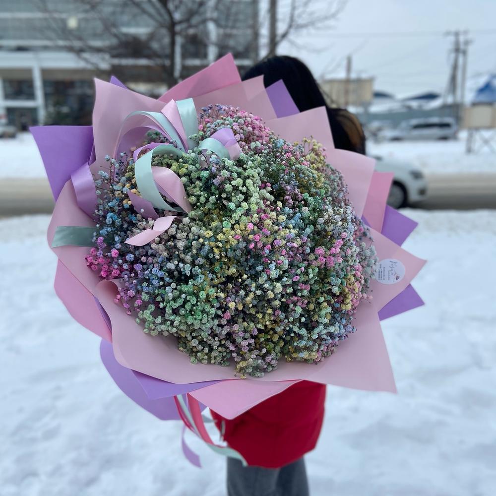 Огромный букет гипсофилы💜