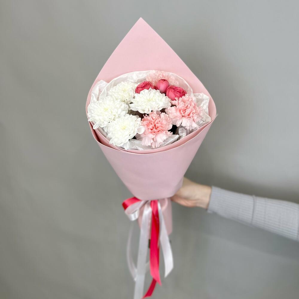 Розовый букет-комплимент