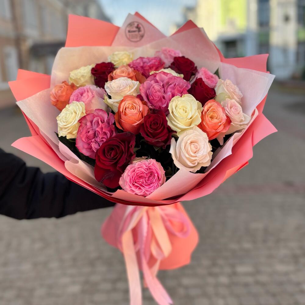 Bouquet of 25 Idyllic roses