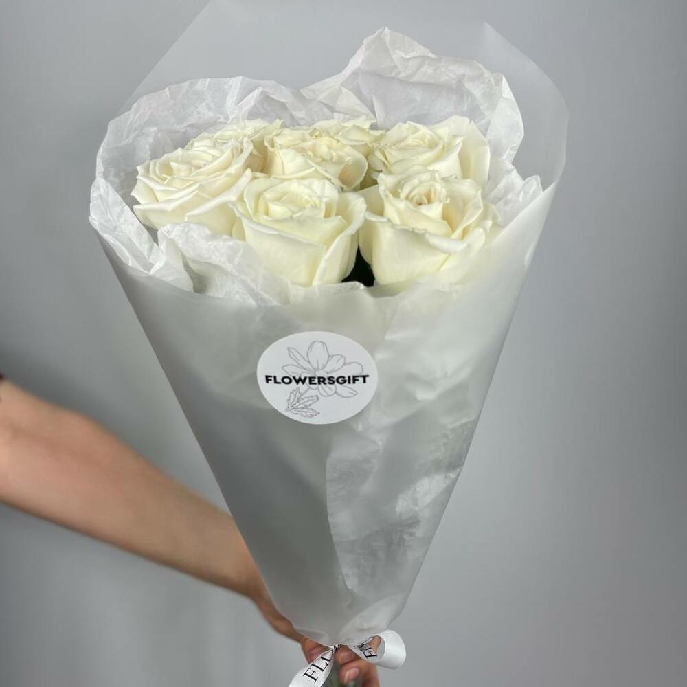 🌹 Букет от Flowersgift из 9 белых роз ▪️ 11