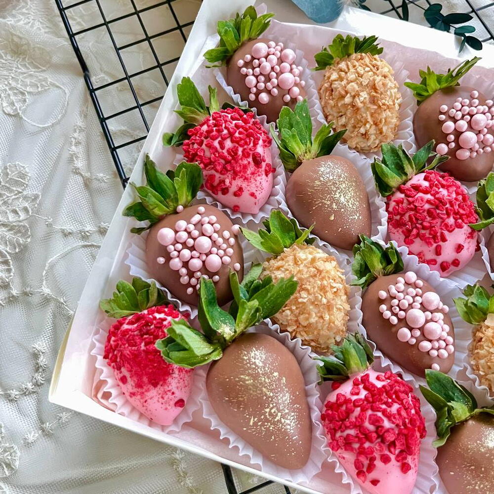 Клубника в шоколаде набор Вкус счастья ТОП 16-20 ягод