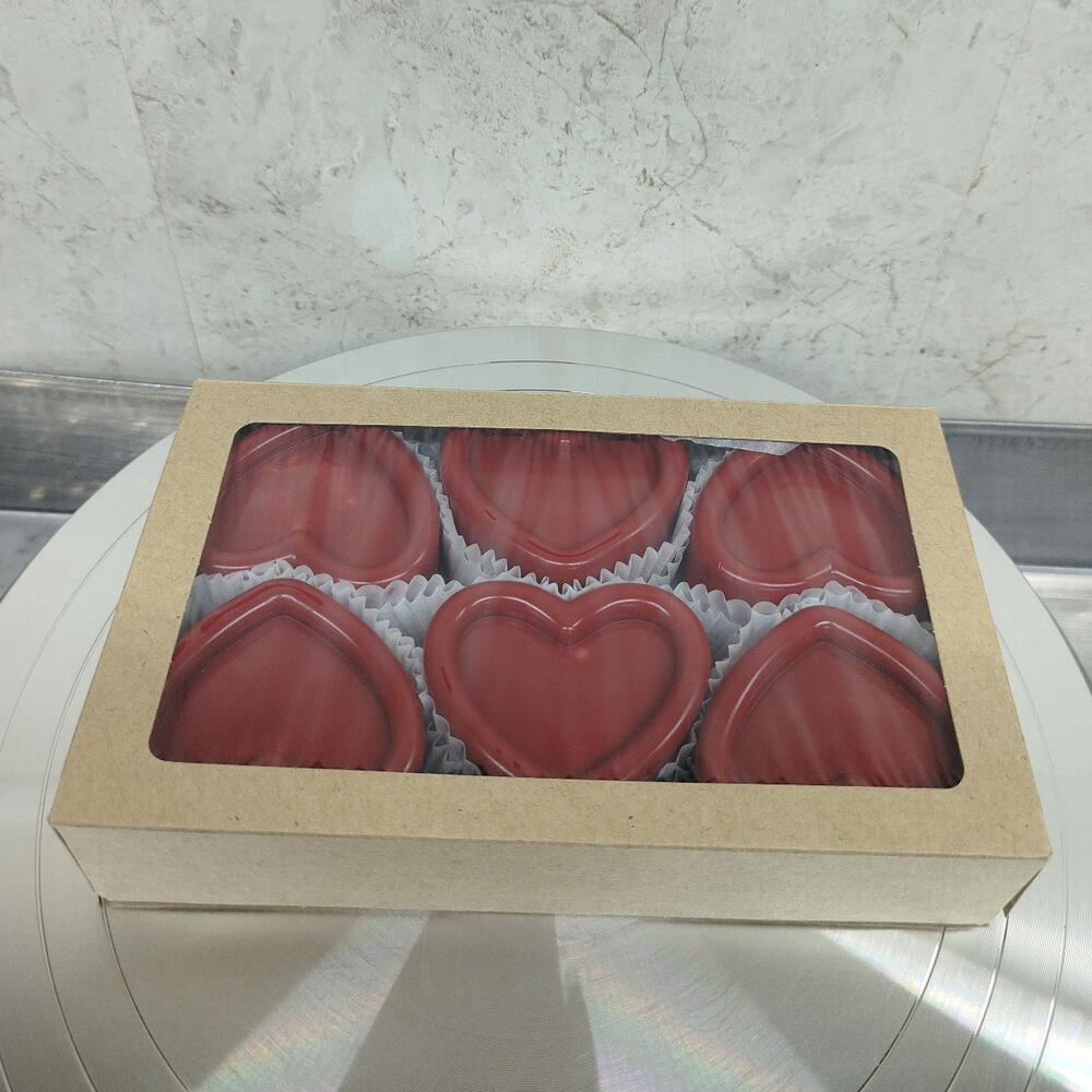 Десерт Красное Сердце с мандарином