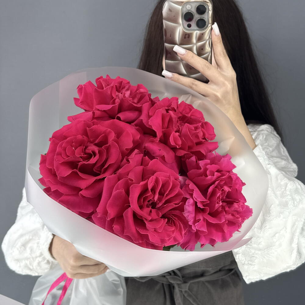МОНОБУКЕТ из Французской Розы🥐 Фул Монти🎀