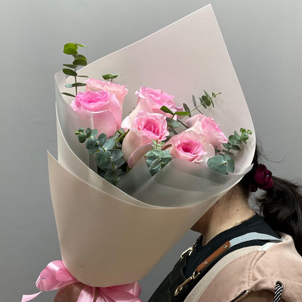 Пионовидная Роза мандала с эвкалиптом💗